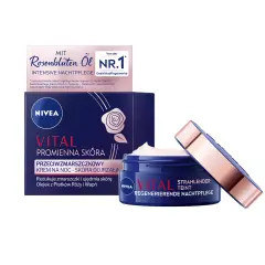 Nivea Vital Nočna Krema proti Gubam za Sijočo Kožo, 50ml