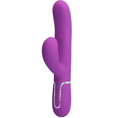 PRETTY LOVE - PERLITA 3 V 1 VEČFUNKCIONALNI VIBRATOR ZAJEC VIJOLIČEN