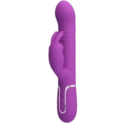 PRETTY LOVE - COALE 4 V 1 VEČFUNKCIONALNI VIBRATOR ZAJEC VIJOLIČEN