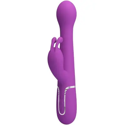 PRETTY LOVE - DEJON 3 V 1 VEČFUNKCIONALNI VIBRATOR ZAJEC VIJOLIČEN