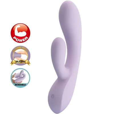 PRETTY LOVE - ROSOLYN RABBIT VIBRATOR 10 VIBRACIJ VIJOLIČEN