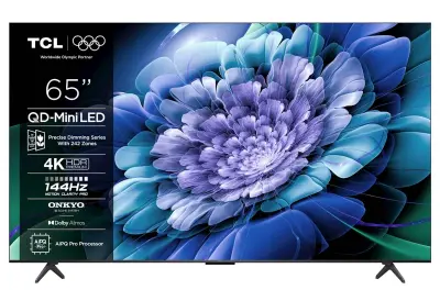 TCL 65C69K 4K QD-Mini LED, Google TV, 144Hz, Onkyo zvok z Dolby Atmos, TV sprejemnik