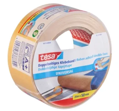 Tesa Dvostranski univerzalni lepilni trak 25 m x 50 mm, 1 kos (Nemški izdelek)