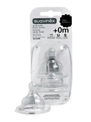 Suavinex nastavki za stekleničke SX Pro, nežni pretok +0m, 2 kosa