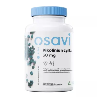 Osavi Cink Pikolinat 50 mg, 180 kapsul