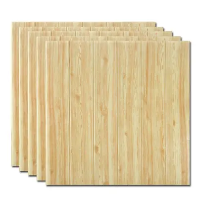 Samolepilne 3D plošče v imitaciji lesa (5 kosov) | INSTAWOOD Svetla