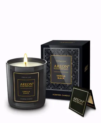 AREON Premium Vanilla Black dišeča sveča