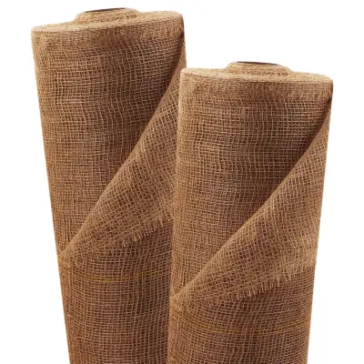 10 m x 1 m tkanina iz jute 105 g/m² zastirka iz jute vrtna juta tkanina iz jute vrečevina trak iz jute