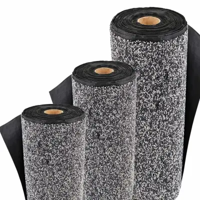 Kamnita folija širine 14m x 1m za rob ribnika potok ribnik obloga gramoznica siva