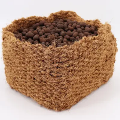 9 Košara za sajenje kokosovih orehov 20 x 20 x 15 cm košara za ribnik za podlogo za nabrežje in podlogo za nabrežje