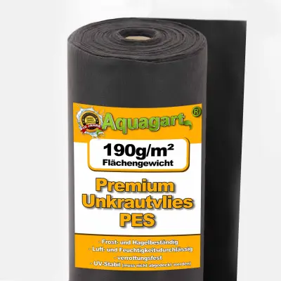 150 m² flis za zatiranje plevela vrtni flis zastirka flis zemeljska tkanina 190 g 1 m širok PES