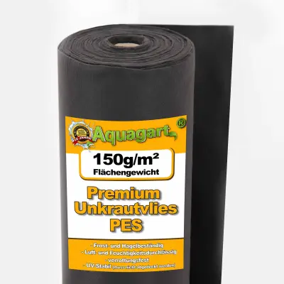 150 m² flis za zatiranje plevela vrtni flis zastirka flis zemeljska tkanina 150 g 1 m širok PES