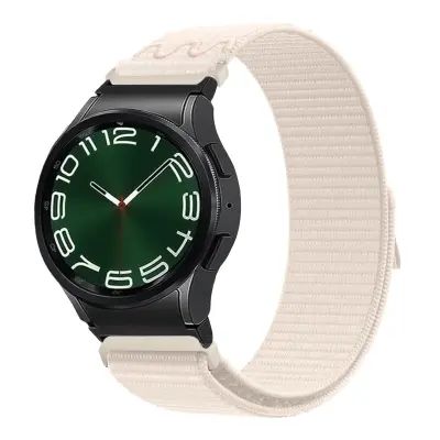 Bež najlonski pašček Starlight za uro Samsung Watch 6/5/4
