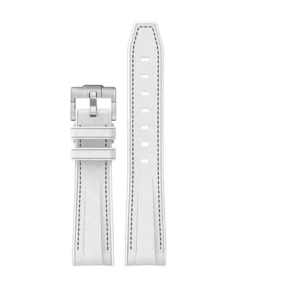 Silikonski pašček za Moonswatch Swatch White