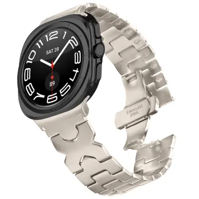 Eleganten pas iz nerjavečega jekla za Samsung Watch7 47mm Ultra Starlight