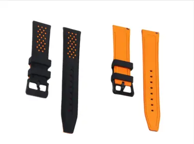 Silikonski pašček za uro Huawei/Samsung/Garmin Orange 26 mm