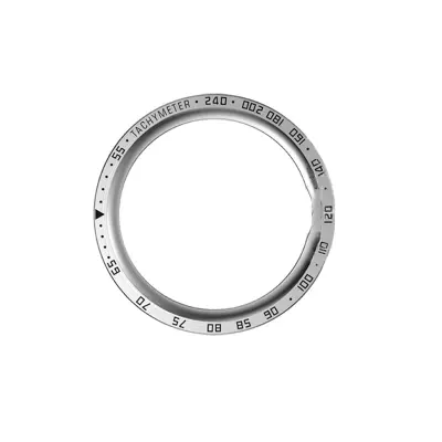 Eleganten srebrn okvir s črnimi oznakami za Samsung Galaxy Watch5 Pro