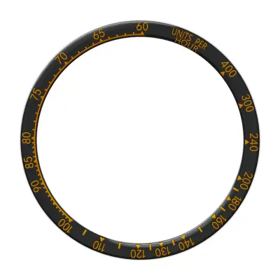 Črno-oranžna obroba za Fenix 8 (47 mm) - Barvita izdaja