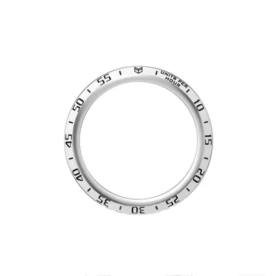 Eleganten srebrn okvir s črnimi oznakami za Samsung Galaxy Watch5 Pro