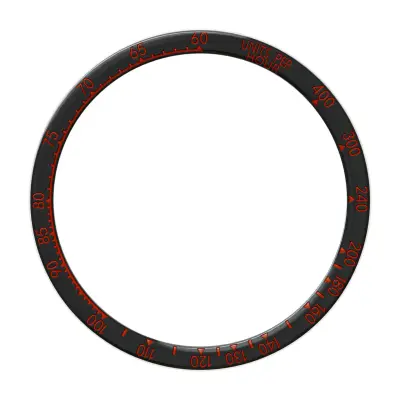 Črno-rdeč okvir za Fenix 8 (43 mm) - Pisana izdaja