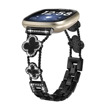 Cloverlink pašček za Fitbit Versa 3/4/Sense 2 Black