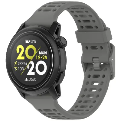 Uradni silikonski pas za uro COROS 20 mm Grey