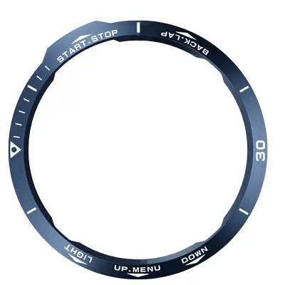 Eleganten moder okvir za Garmin Fenix 6X - beli poudarki