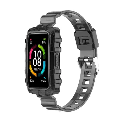 Kristalno čist zaščitni pašček za uro Huawei Band Black