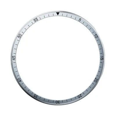 Eleganten srebrn okvir za zaščito ohišja ure 40 mm