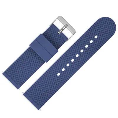 Silikonski pas za uro z zaponko za ure Huawei Blue 24 mm