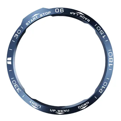 Modri okvir - bele črke za Garmin Fenix 6x