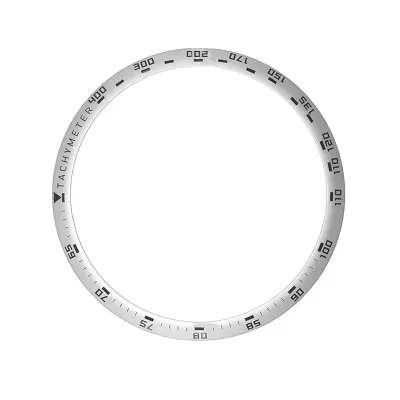 Eleganten srebrn okvir s črnimi oznakami za GTR 47mm