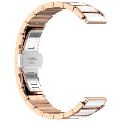 Keramični pašček za Huawei GT5 & GT5 Pro - 18 mm univerzalni PinkGold