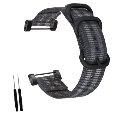 Najlonski pašček za uro SUUNTO Core Expedition Series Grey+Black