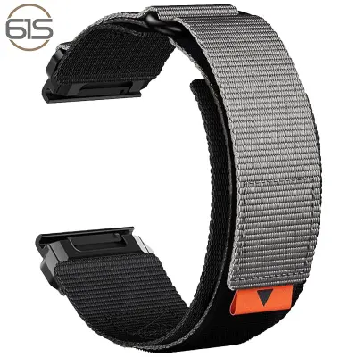22 mm najlonski pašček za uro Garmin Fenix 8/7X Pro/5X 6X Grey