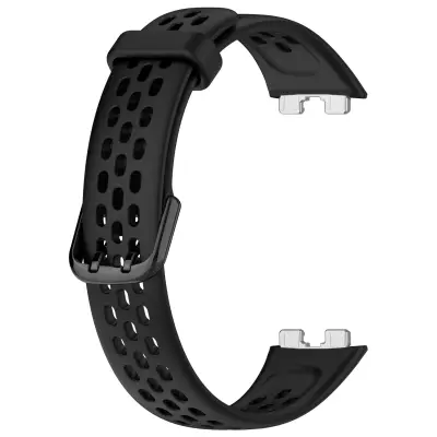 Nadomestni pašček za Huawei Band 8/9 - Zračen silikonski pašček za uro Black