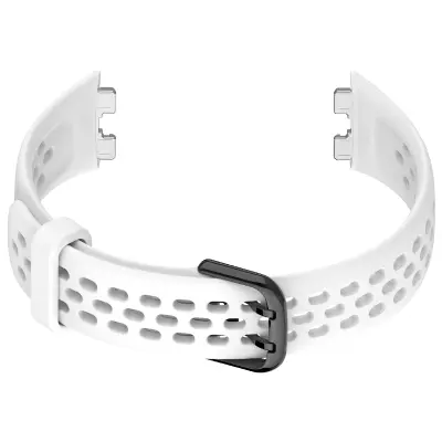 Nadomestni pašček za Huawei Band 8/9 - Zračen silikonski pašček za uro White