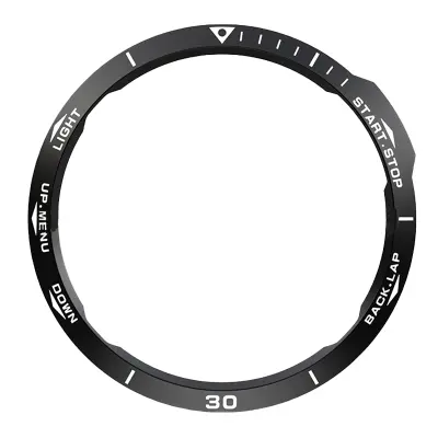 Eleganten črno-bel okvir za Garmin Fenix 6X serijo