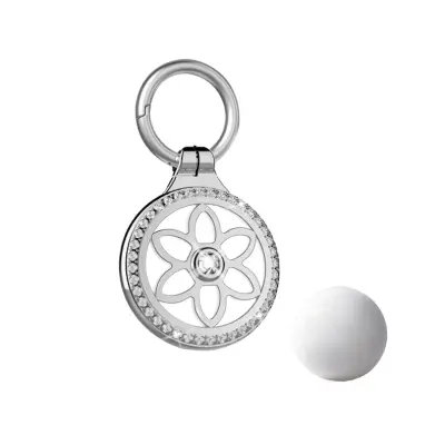 Premium kovinski ovitek za AirTag: Popolna zaščita in zasnova proti izgubi Silver