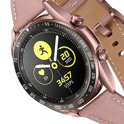 Črno-beli okvir za 41 mm Galaxy Watch 3 - nerjaveče jeklo