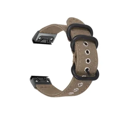 26 mm platneni pašček za uro, združljiv z Garmin Fenix 7X Pro/7X/6X Pro/6X/5X Plus/3/3HR Green