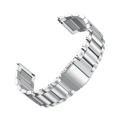 Pašček za uro iz nerjavečega jekla - udobno in varno prileganje Silver 22 mm
