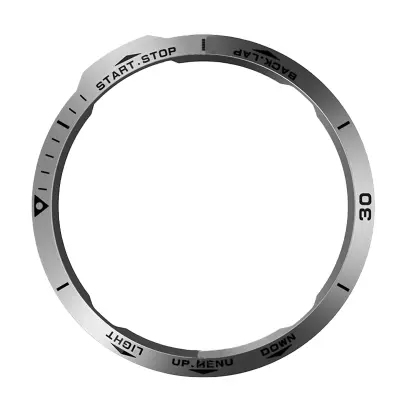 Eleganten srebrn okvir za serijo Garmin Fenix 6X