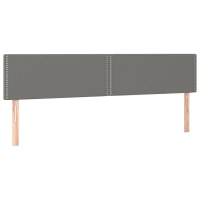 Posteljno vzglavje - Vzglavna omarica 2 kosa temno siv 100x5x78/88 cm blago