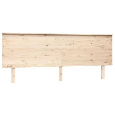 Posteljno vzglavje - Vzglavna omarica 204x6x82,5 cm trdna borovina