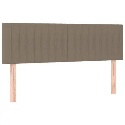 Posteljno vzglavje - Vzglavna omarica 2 kosa taupe 72x5x78/88 cm blago