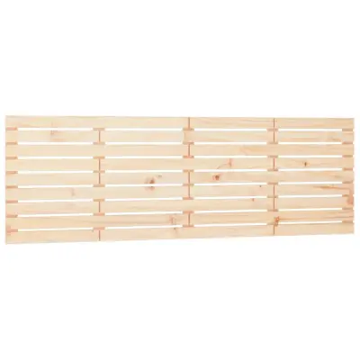 Stensko posteljno vzglavje - Vzglavna omarica 166x3x63 cm trdna borovina