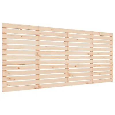 Stensko posteljno vzglavje - Vzglavna omarica 166x3x91,5 cm trdna borovina