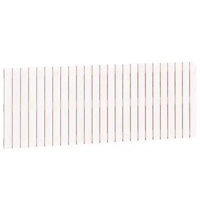 Stensko posteljno vzglavje - Vzglavna omarica belo 159,5x3x60 cm trdna borovina