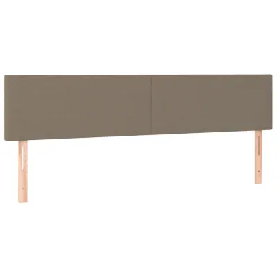 Posteljno vzglavje - Vzglavna omarica 2 kosa taupe 80x5x78/88 cm blago